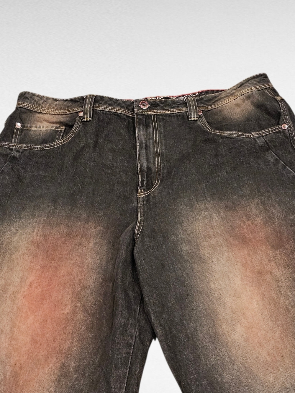 Vitriol Voided Color Black Wash Ultra Wide Baggy Jeans Size 40